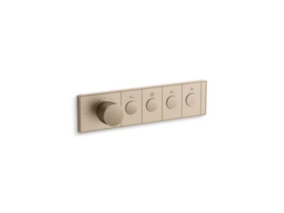 Kallista P34721-00 4-Outlet Trim Push Button Mechanical