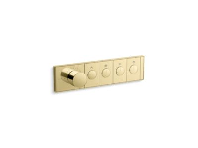Kallista P34721-00 4-Outlet Trim Push Button Mechanical