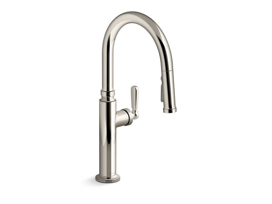 KOHLER K-28358 Edalyn by Studio McGee Pull-down kitchen sink faucet with three-function sprayhead