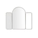 Robern CM4740 Craft Series Triptych Metal Mirror, 47" x 40" x 1-1/16"