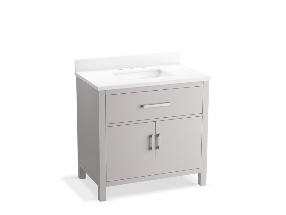 KOHLER K-40639-BD1 Kresla 36" bathroom vanity cabinet with sink and quartz top