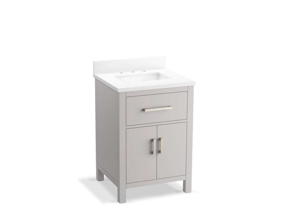 KOHLER K-40637-BD1 Kresla 24" bathroom vanity cabinet with sink and quartz top