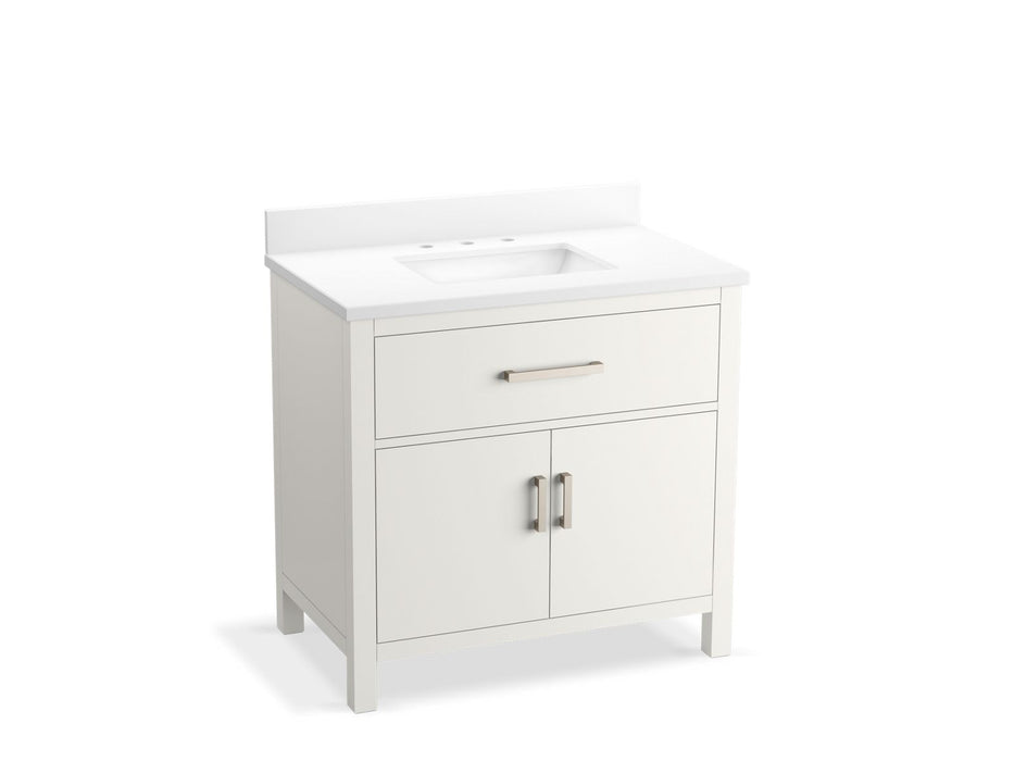 KOHLER K-40639-BD1 Kresla 36" bathroom vanity cabinet with sink and quartz top