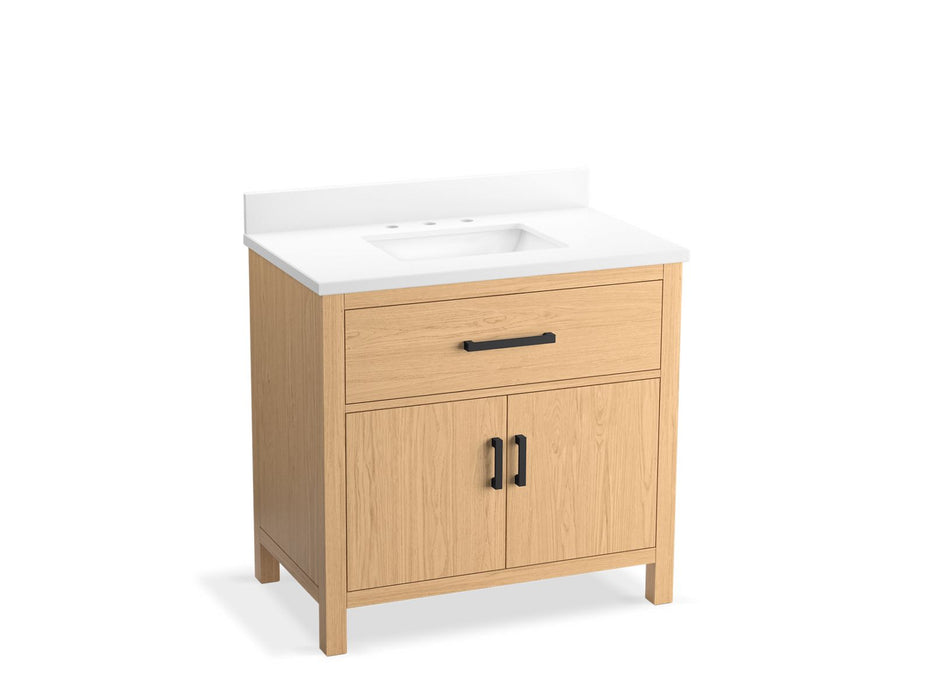 KOHLER K-40639-BD1 Kresla 36" bathroom vanity cabinet with sink and quartz top