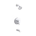 KOHLER Pitch Rite-Temp bath and shower trim kit with push-button diverter and lever handle, 2.5 gpm
