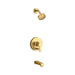 KOHLER Pitch Rite-Temp bath and shower trim kit with push-button diverter and lever handle, 2.5 gpm