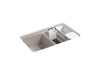 KOHLER K-8679-5UA3 Riverby 33" undermount double-bowl workstation kitchen sink
