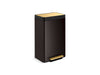 KOHLER K-20940 13-gallon stainless steel step trash can