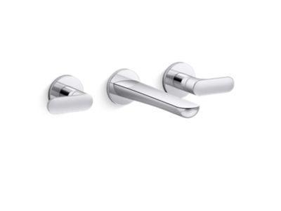 Kallista P34125-LV 002 Wall Mount Sink Faucet, Wide Spread