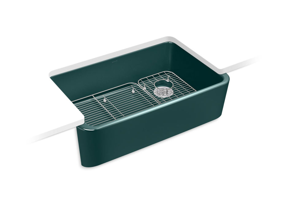 KOHLER Ironridge 34" undermount single-bowl farmhouse kitchen sink