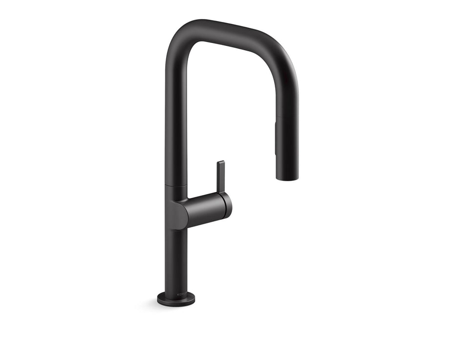 KOHLER Components Touchless pull-down kitchen sink faucet with two-function sprayhead
