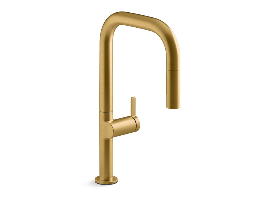 KOHLER Components Touchless pull-down kitchen sink faucet with two-function sprayhead