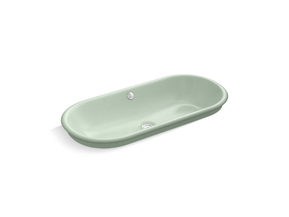 KOHLER K-20213-PAG Iron Plains 33" oval drop-in / undermount / vessel bathroom sink