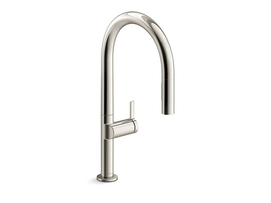 KOHLER K-28268 Components Pull-down kitchen sink faucet with two-function sprayhead