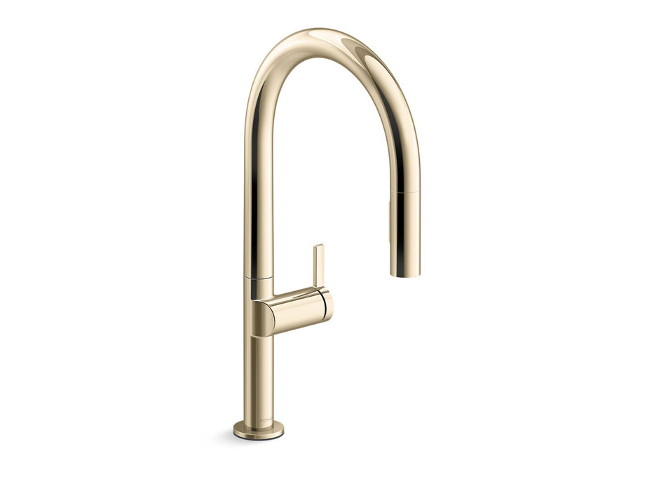 KOHLER K-28268 Components Pull-down kitchen sink faucet with two-function sprayhead