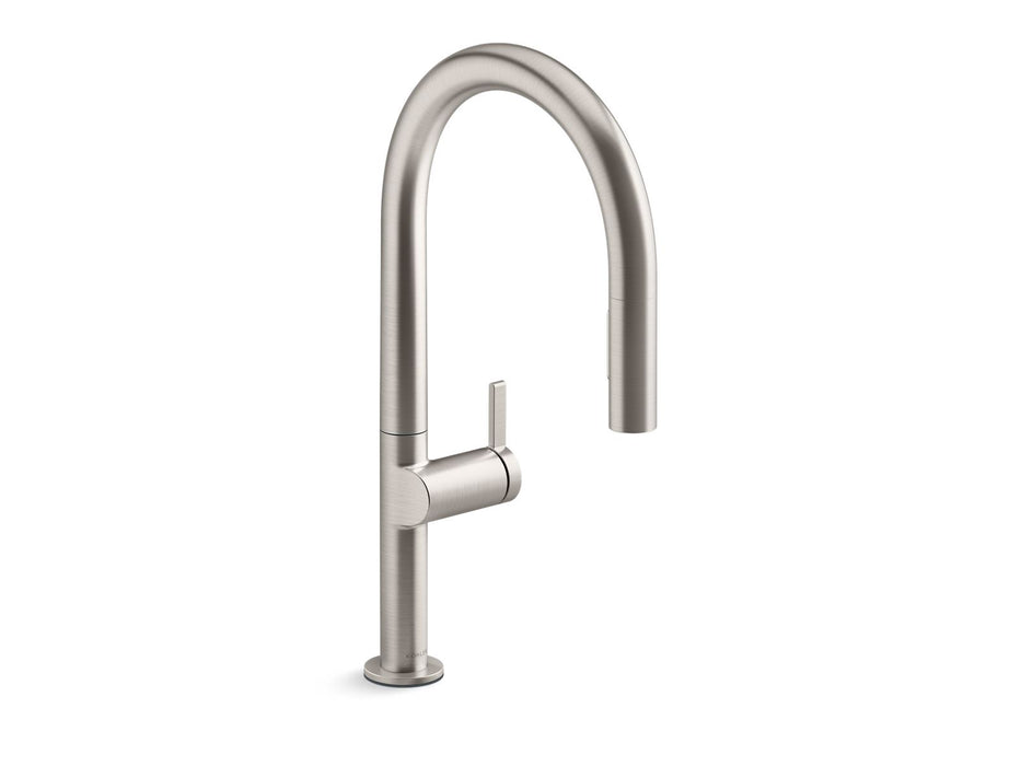 KOHLER K-28268 Components Pull-down kitchen sink faucet with two-function sprayhead