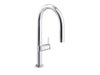 KOHLER K-28268 Components Pull-down kitchen sink faucet with two-function sprayhead