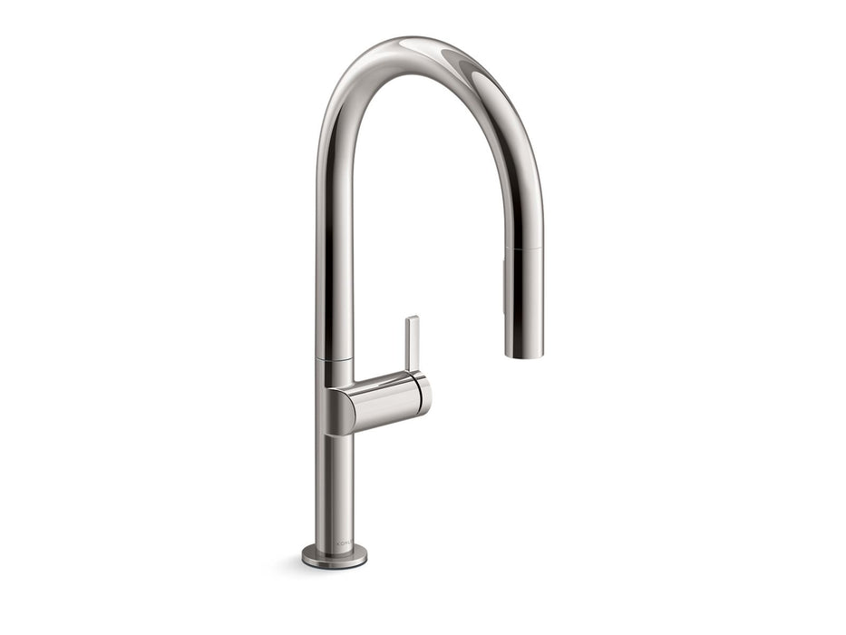 KOHLER K-28268 Components Pull-down kitchen sink faucet with two-function sprayhead