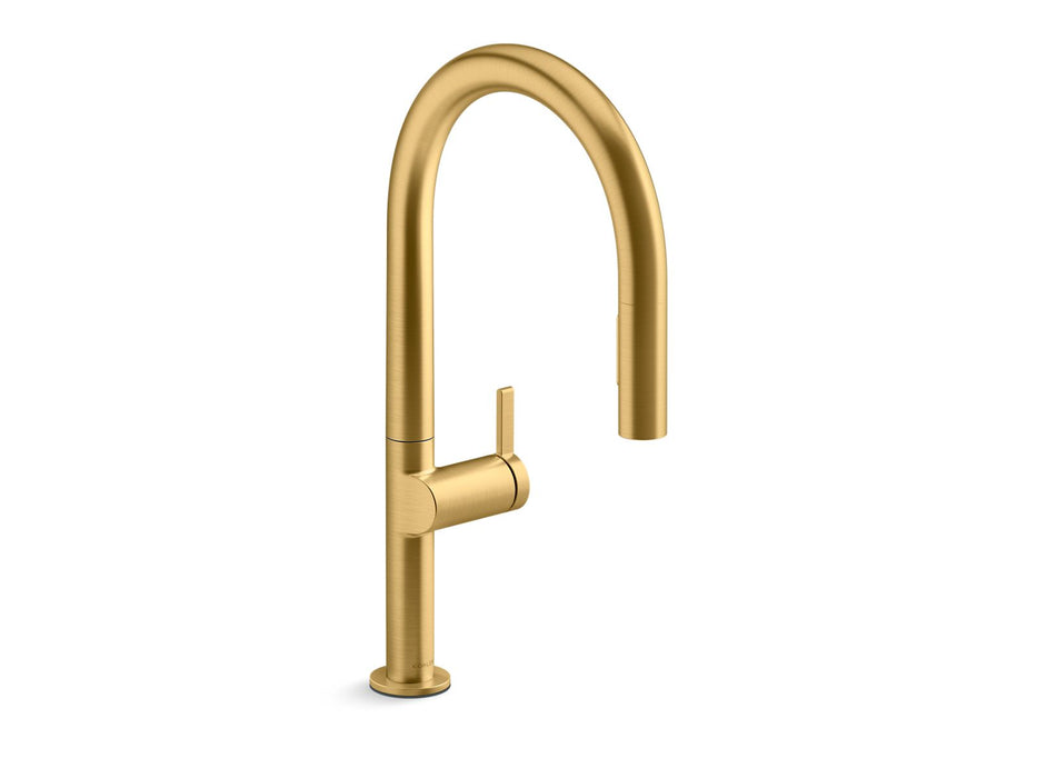 KOHLER K-28268 Components Pull-down kitchen sink faucet with two-function sprayhead