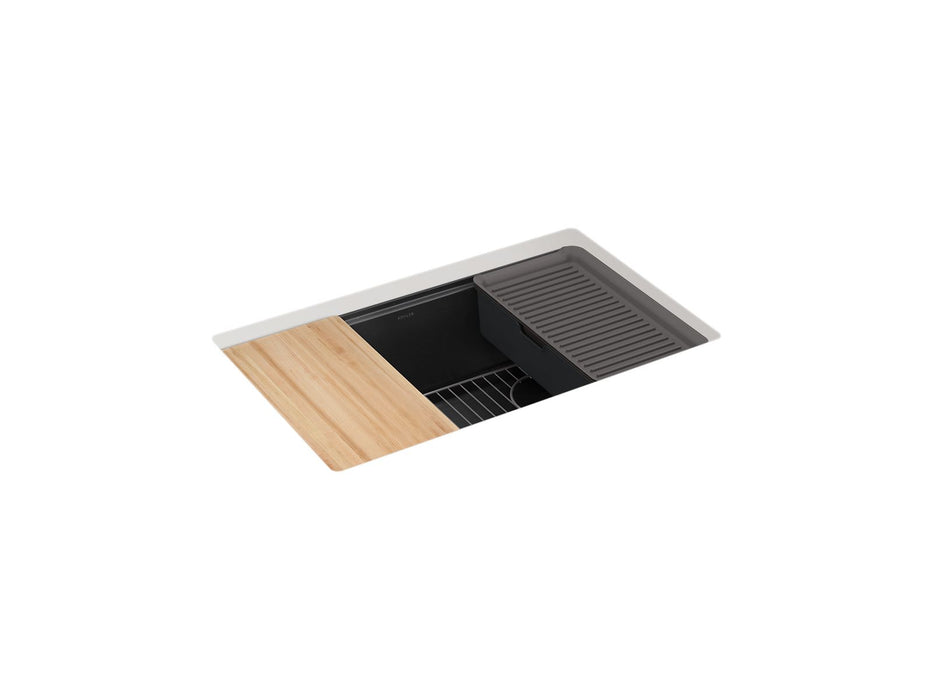 KOHLER Billings™ 29" undermount single-bowl workstation kitchen sink