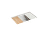 KOHLER Billings™ 29" undermount single-bowl workstation kitchen sink