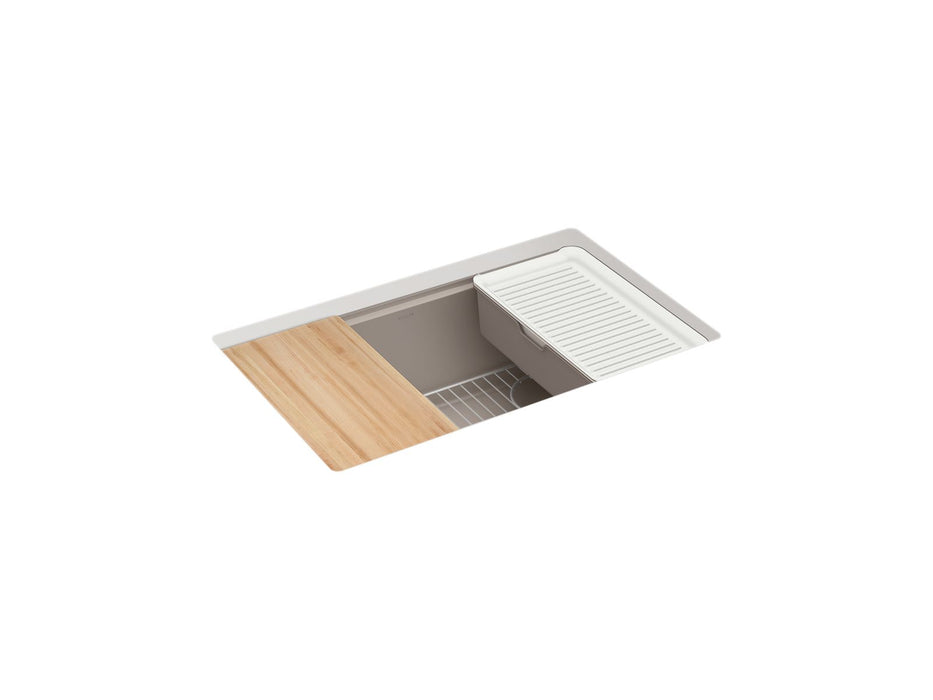 KOHLER Billings™ 29" undermount single-bowl workstation kitchen sink