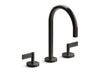 Kallista P24490-LV One Basin Set, Gooseneck, Lever Handle