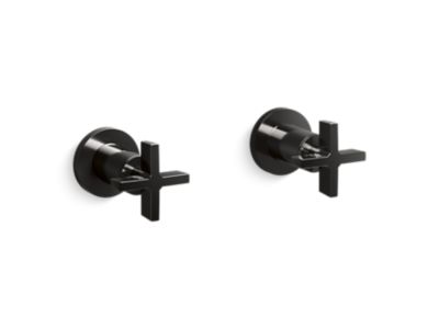 Kallista P24508-CR One Wall Mount Bath Set, Cross Handle