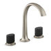 Kallista P25057-CMB Script Sink Faucet, Arch Spt, Blk Porc
