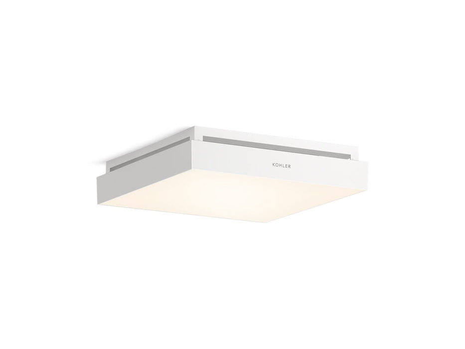 KOHLER K-34457 Atmo 13-7/8" x 13-7/8" smart bathroom exhaust fan with light