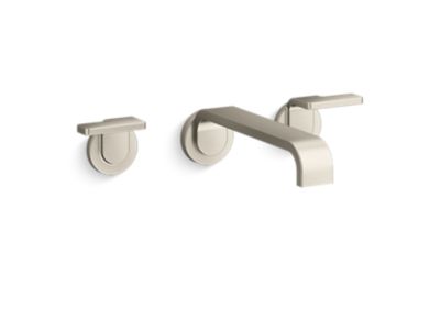 Kallista P34236-LV Guise Wall Mount Faucet, Wide Spread