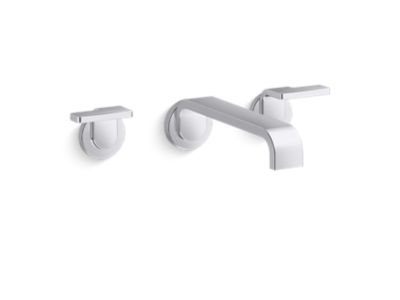 Kallista P34236-LV Guise Wall Mount Faucet, Wide Spread