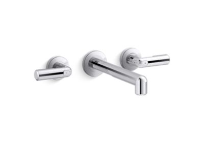 Kallista P34584-CP Vice Wall Mount Sink Fct, Wide Spread