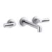 Kallista P34584-CP Vice Wall Mount Sink Fct, Wide Spread