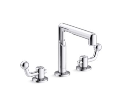 Kallista P34864-CP Vice Widespread Faucet, Crank