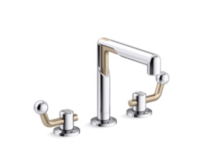 Kallista P34864-BV Vice Widespread Faucet, Crank