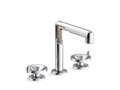 Kallista P34884-BV Vice Widespread Faucet, Wheel