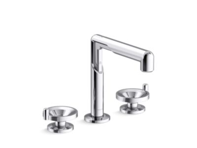 Kallista P34884-CP Vice Widespread Faucet, Wheel