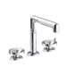 Kallista P34884-CP Vice Widespread Faucet, Wheel