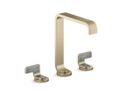 Kallista P34232-SGW Guise Widespread Faucet, Tall, Sgw
