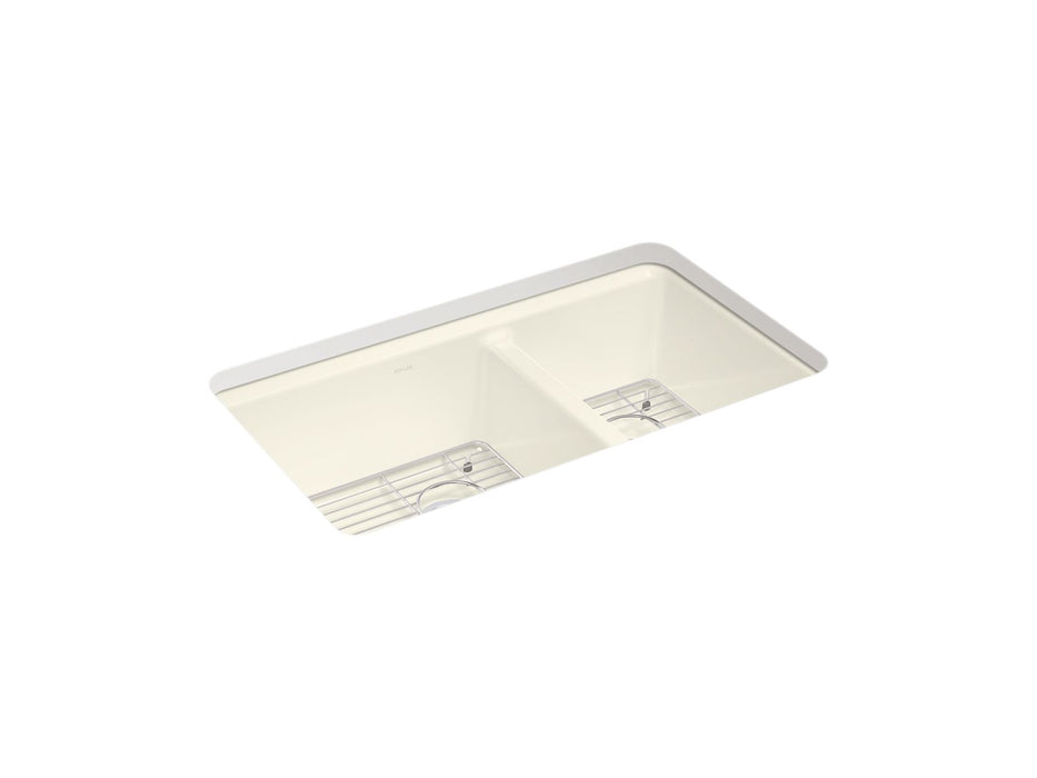 KOHLER Riverby 33" undermount double-bowl kitchen sink