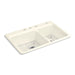 KOHLER Riverby 33" top-mount double-bowl kitchen sink