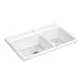 KOHLER Riverby 33" top-mount double-bowl kitchen sink