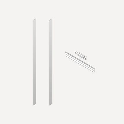 Robern P2SM Semi-Recessed and Ganging Kits, 6" x 48" x 2/25", for M Series Reserve Cabinets