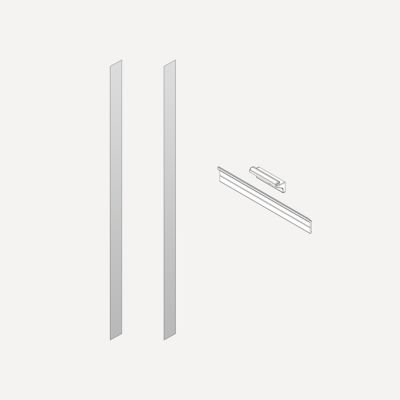 Robern P2SM Semi-Recessed and Ganging Kits, 6" x 40" x 2/25", for M Series Reserve Cabinets