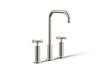 KOHLER Purist Widespread bathroom sink faucet with Cross handles, 1.2 gpm