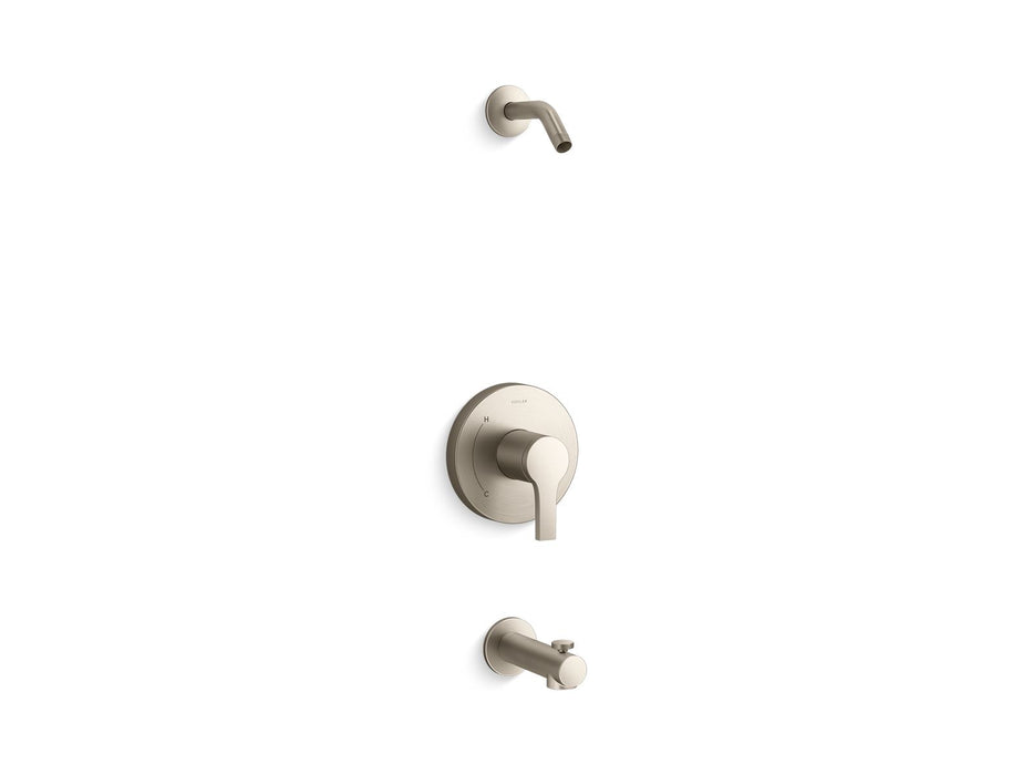 KOHLER Elate Rite-Temp bath and shower trim kit, without showerhead
