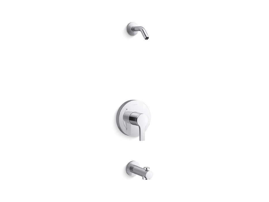 KOHLER Elate Rite-Temp bath and shower trim kit, without showerhead