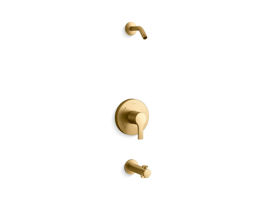 KOHLER Elate Rite-Temp bath and shower trim kit, without showerhead