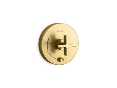 Kallista P24416-CR One Pb Shower Trim W/Divrt, Cross Hdl